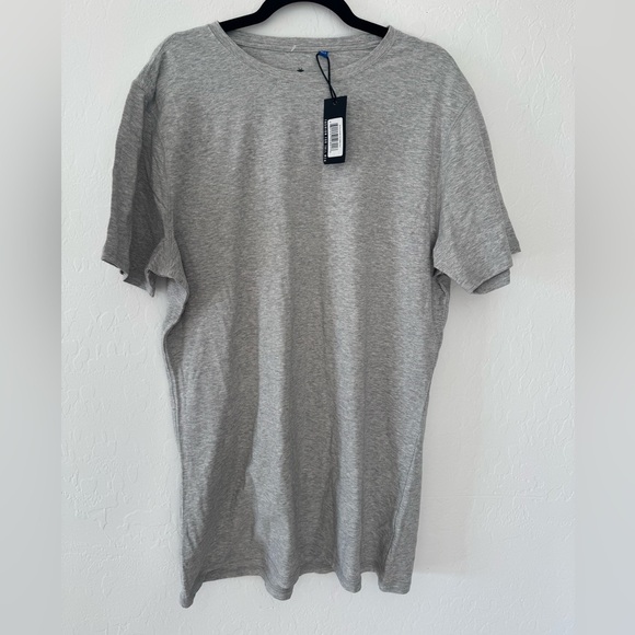 American Tall Mens Crew TShirt Grey XLT - Picture 1 of 5